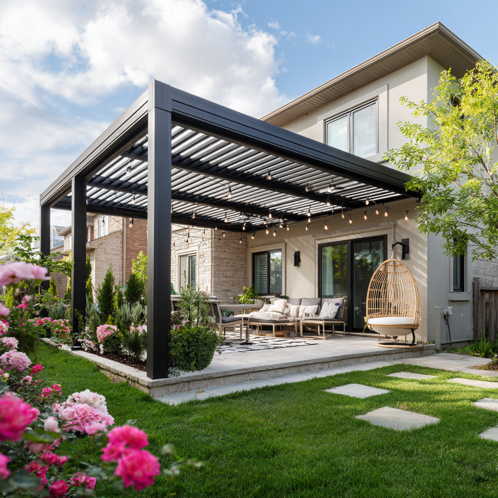 u2858231775 1 a wide angle shot of a modern louvered aluminiu b2379e90 3883 4c6f a638 d35362725a36 1 1.png