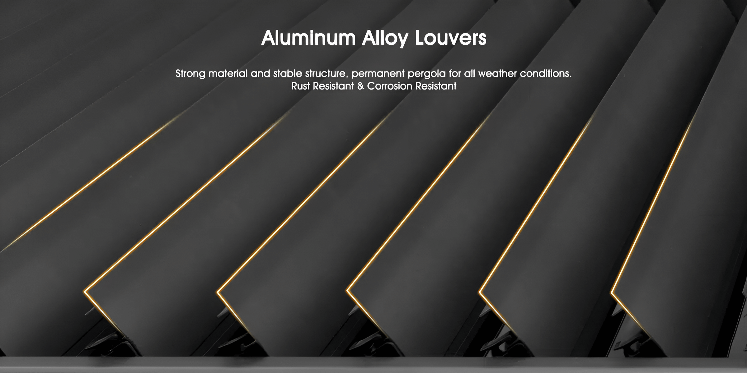 motorized aluminum pergola with led